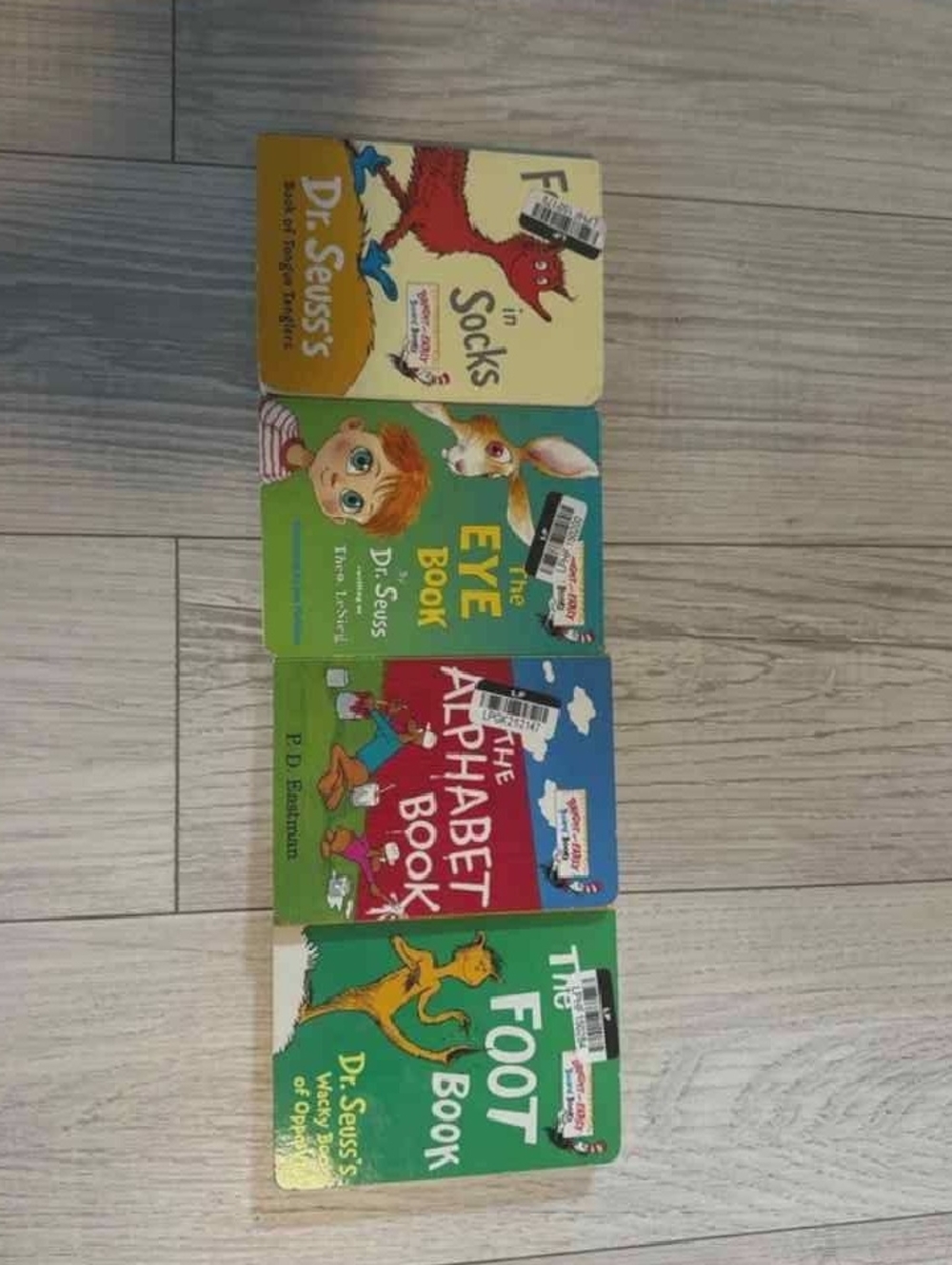 Dr. Seuss Kids Board Book Set - Colorful Green, Blue, Red, Yellow Covers